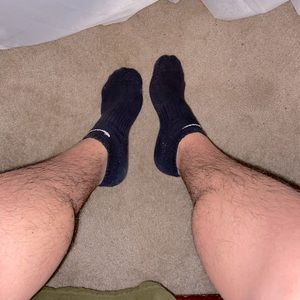 men’s black Nike crew socks